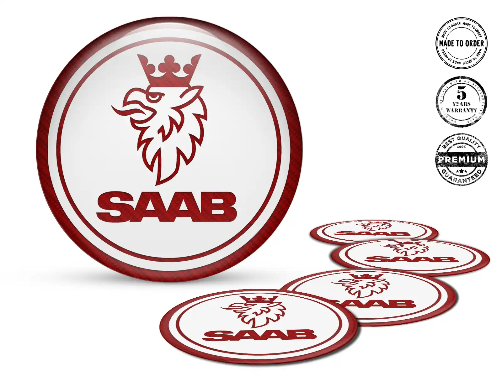 Saab Silikon-Sticker Stil Individuelle Radembleme